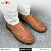 26092-Brown Premium causal shoes For Men